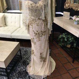 **Sold**. Jovani strapless dress